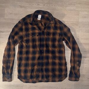 Men's Brown and navy flannel